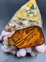 Stamped Leather Keychain - Red Rocks