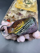 Stamped Leather Keychain - Red Rocks