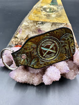 Stamped Leather Keychain - Kitchen Dwellers