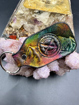 Stamped Leather Keychain - Kitchen Dwellers