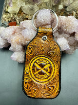 Stamped Leather Keychain - Kitchen Dwellers