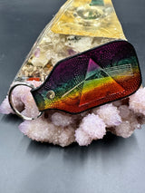 Stamped Leather Keychain - Pink Floyd