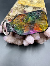 Stamped Leather Keychain - Pink Floyd