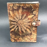 Stamped Leather Journal - Feathers