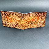 Carved Leather Bifold Wallet - Steelie