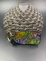 Stamped Leather Keychain - Mushrooms