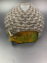 Stamped Leather Keychain - Trees