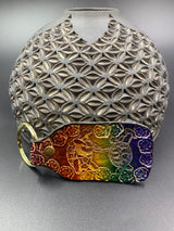 Stamped Leather Keychain - Terrapins