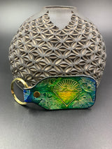 Stamped Leather Keychain - Sphinx