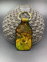 Stamped Leather Keychain - Music