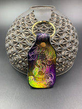 Stamped Leather Keychain - Music