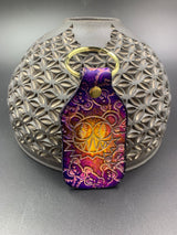 Stamped Leather Keychain - Bear