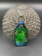 Stamped Leather Keychain - Music