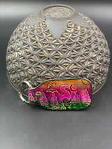 Stamped Leather Keychain - Music