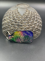 Stamped Leather Keychain - Trees