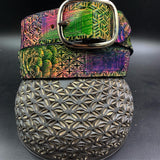 Stamped Leather Belt - Question Mark