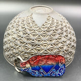 Stamped Leather Keychain - Sphinx