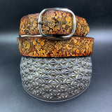 Stamped Leather Belt - Terrapins