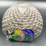 Stamped Leather Keychain - Trees