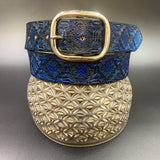 Stamped Leather Belt - Aztec
