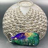 Stamped Leather Keychain - Trees