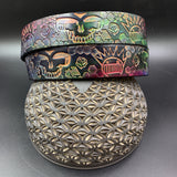 Stamped Leather Belt - Boognish Skull