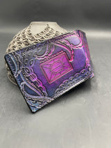 Stamped Leather Bifold Wallet - Funk