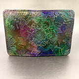 Stamped Leather Passport Wallet - Mandala Cruise
