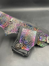 Stamped Leather Utility Hip Belt - Question Mark