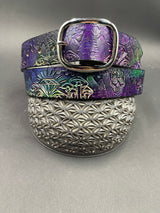 Stamped Leather Belt - Mushrooms 1.0
