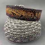 Medium Stamped Leather Dog Collar - Mojo