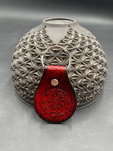 Small Stamped Leather Keychain - Wig Wag