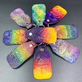 Stamped Leather Keychain - Festival
