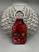 Stamped Leather Keychain - Grateful