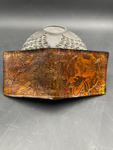 Stamped Leather Bifold Wallet - Wig Wag