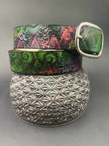 Stamped Leather Belt - Grateful Nature