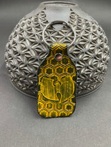 Stamped Leather Keychain - Music