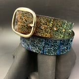 Stamped Leather Belt - Circuit