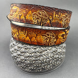 Stamped Leather Belt - Grateful