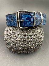 Medium Stamped Leather Dog Collar - Grateful