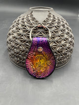 Small Stamped Leather Keychain - Wig Wag