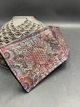Stamped Leather Bifold Wallet - Mandala