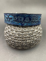 Medium Stamped Leather Dog Collar - Grateful