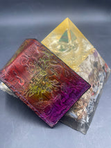 Stamped Leather Bifold Wallet - Sacred Nature