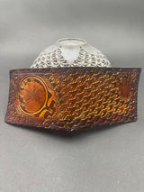 Stamped Leather Bifold Wallet - Grateful