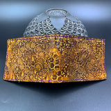 Stamped Leather Bifold Wallet - Honey Bees Paisley