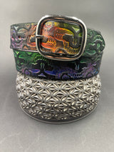 Stamped Leather Belt - Stealie