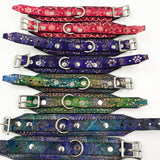 Stamped Leather Bondage Gear - Cuff Set