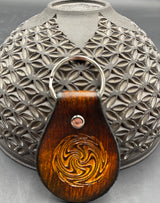 Small Stamped Leather Keychain - Wig Wag