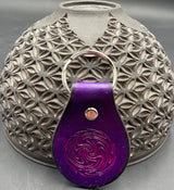 Small Stamped Leather Keychain - Wig Wag